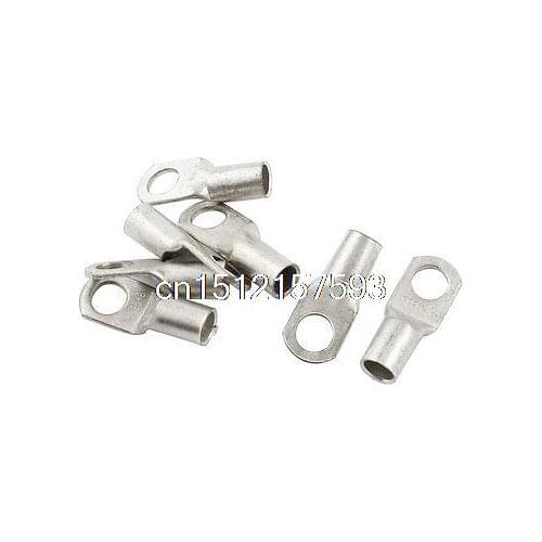 7 Pcs SC25-8 Cable Copper Lug Terminal Connector Silver Tone for 0.31" Dia Bolt