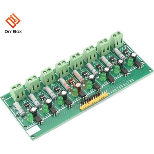 8 Ch Channel AC 220V 3V 5V 8 Channel Optocoupler Isolation Test Board Isolated Detection Tester PLC Processors Module