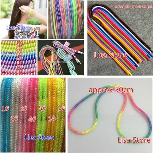 Free DHL Fedex 1000pcs Spring Protective Sleeve Mobile Tablet Spiral Cord Protector Charger Cable Winder for iPhone Samsung
