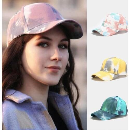 Fashion Tie-dye Baseball Cap Men Women Adjustable Snapback Hat Outdoor Summer Unisex Sun Visor Caps SA675