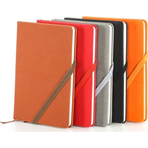 A5 Faux Leather Cover Office Journal Lined Notebook Diary with Bookmark Ribbon