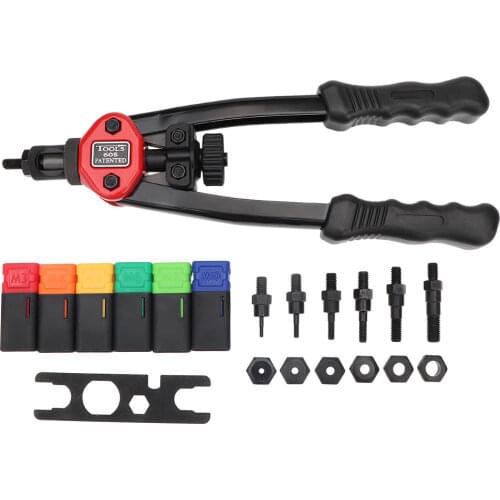 Rivet Nuts Gun BT605 606 Hand Threaded M3 M4 M5 M6 M8 M10 Double Insert Manual Riveter Gun Riveting Rivnut Tool Rivet tool