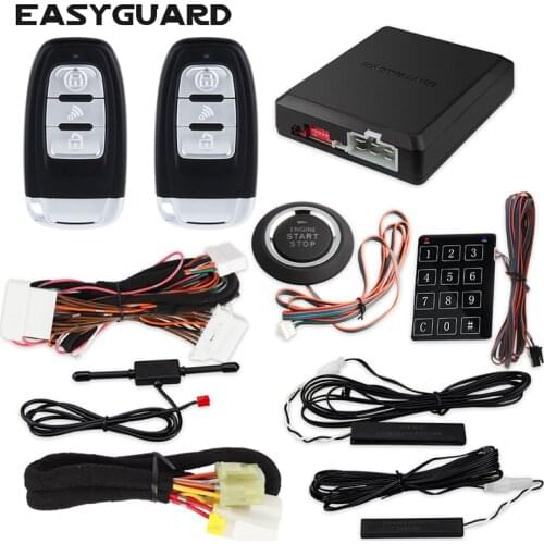 EASYGUARD CAN BUS Plug & Play fit for Subaru Forester 2018 PKE car alarm system remote starter push button start