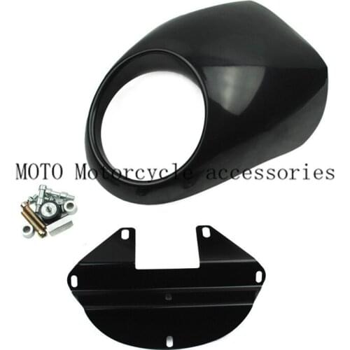 Motorcycle Head light Mask Headlight Fairing Front Cowl Fork Mount For Harley Sportster Dyna FX XL 883 1200 Motor Accessories