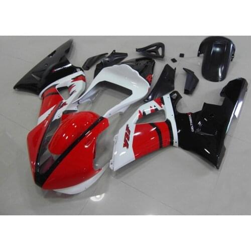 Racing version Fairing kit for YAMAHA YZFR1 00 01 YZF R1 2000 2001 YZF 1000 yzfr1 red white black Fairings set+gifts YB10