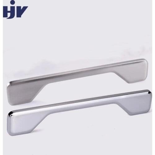 HJY Pull Handles Zinc Alloy Chrome/Nickel Cabinet Handle Cupboard Drawer Pull Furniture Hardware Decor Kitchen Handle Z146