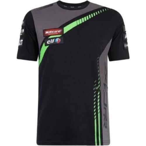2018 Moto GP Racing Season Short-sleeved Shirt For Kawasaki Racing Team Motorbike Motocross Ninja 300 T-shirt Jersey
