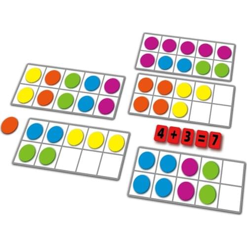 Magnetic Ten-Frame Class Math Manipulative Subtraction Addition Supplies Math Games Early Education Number Blocks