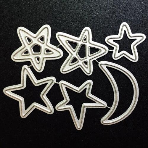 SCD877 Metal Cutting Dies For Scrapbooking Stencils Stars DIY Album Cards Decoration Embossing Folder Die Cuts Cutter Tools New