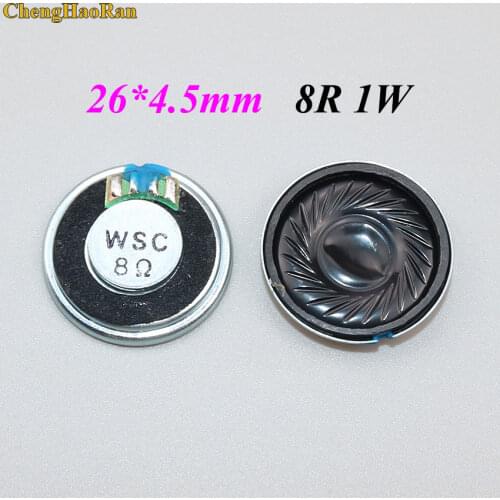 ChengHaoRan 10PCS Loudspeaker Mini Speaker 1W 8 Ohms 8R Diameter 26MM Thickness 4.5MM Small Horn