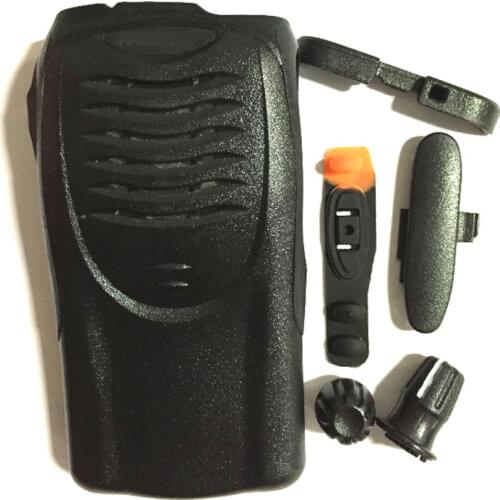 A Set Front Panel Cover Case Housing Shell with Volume and Channel Knobs for Kenwood TK3160 Two Way Radio Walkie Talkie
