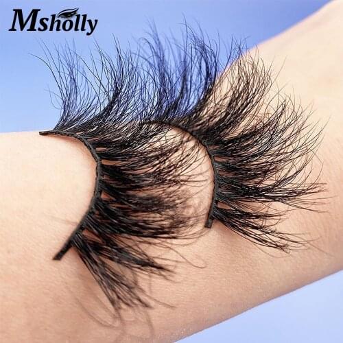 25 MM Mink Lashes Makeup Fluffy Messy 3D Wholesale False Eyelashes Box Package Natural Beauty Magnetic Fake Lash Quick Delivery