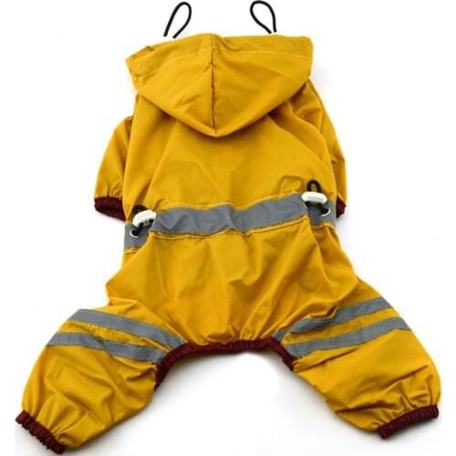 New Hot Puppy Pet Dog Cool Raincoat Glisten Bar Hoody Waterproof Rain Lovely Jackets Coat Apparel Clothes SMR88