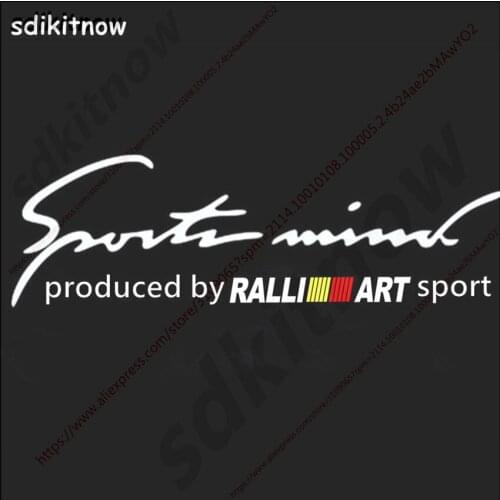 New RALLI ART ralliart Sports Car Windows Body Sticker Decal Auto Styling For mitsubishi lancer asx outlander pajero galant