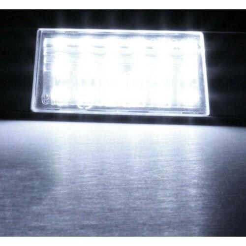 2Pcs Car Number 18Led License Plate Lights for Nissan Qashqai X-Trail Pathfinder Car Accessories