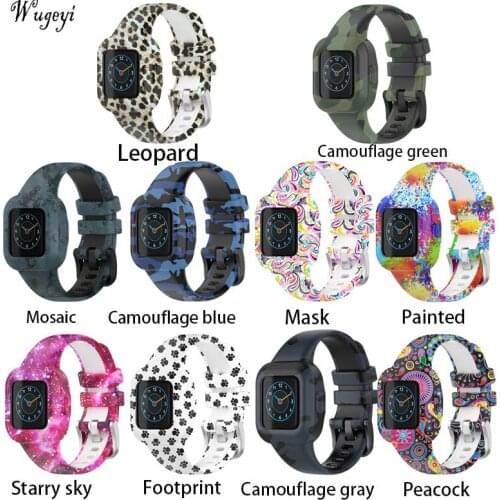 Suitable for Garmin GarminFit JR3 Wristband vivofit jr3 universal Childrens Watch Pattern Printing Strap Buckle Type