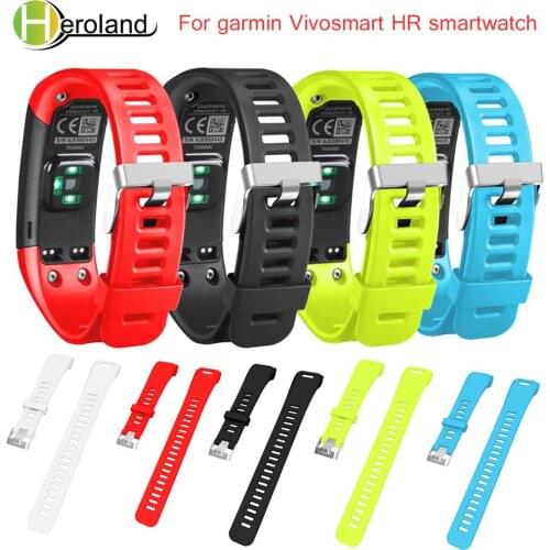 Watch Bands Replacement Sports Silicone Bracelet Wrist Strap Split Bracelet Band for garmin Vivosmart HR smartwatch With Tools