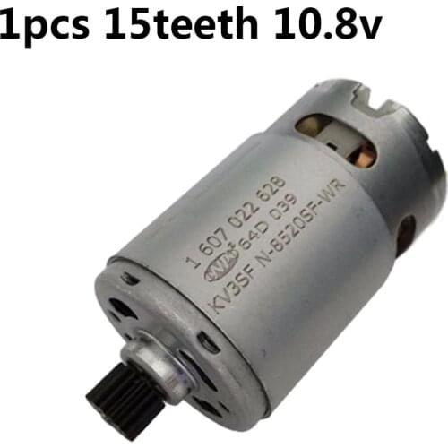 Silver Motor Metal (KV3SFN-8520SF-WR 1607022628) 10.8 V 15 tooth DC For GSR1080-2-LI 3 601JE2000/EU