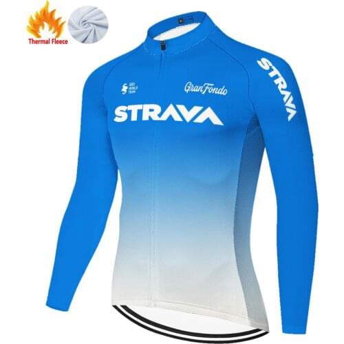 Strava Winter Thermal Fleece Cyclisme Homme Camiseta Masculino Maillot Invierno Cycling Jersey Tricota Ciclismo Hombre Ciclismo