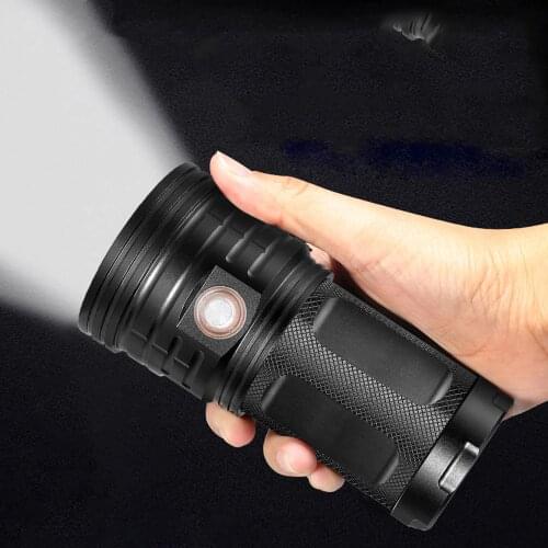 LED Lanterna 18*T6 LED Flashlight 3 Modes USB Rechargeable Lamp Portable Torch Searchlight Power Bank Light