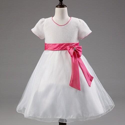 2017 Summer Children Girls Dresses Girls Ball Gown Dress Kids Party Wedding Dress for Flower Girl Dresses 4-12Y