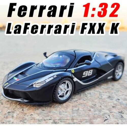 2021 Christmas Gifts Children Diecast 1:32 Ferrari LaFerrari FXXK Miniature Alloy Car Model Metal Vehicles Toy Adult Collection