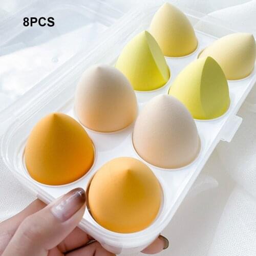 4/8PCS Cosmetic Puff Powder Smooth Womens Makeup Foundation Sponge Beauty Make Up Tools & Accessories Water Drop Blending Shape