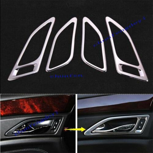 4pcs stainless Door Handle Decorate Frame Trim fit For Cadillac SRX 2012-2016