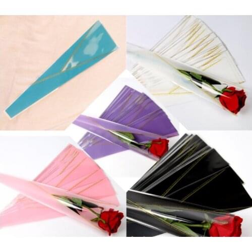 500pcs flower packaging bags Single Rose Bags Flowers Wrapping Paper Valentines day Roses Bag