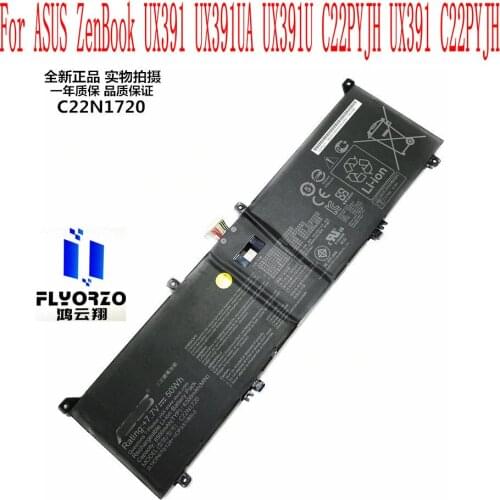 100% Brand new original 6500mAh/50WH ASUS C22N1720 battery For ASUS ZenBook UX391 UX391UA UX391U C22PYJH UX391 C22PYJH Laptop