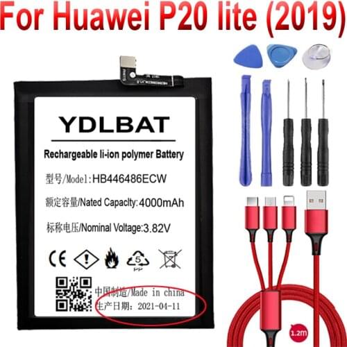 4000mAh HB446486ECW Battery for Huawei P smart Z/honor 9X/honor 9X Pro/Nova5i/Enjoy 10 Plus+USB cable+toolkit