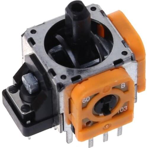 3D Analog Joystick Rocker Sticker Wireless Controller Thumbstick Module Game Replacement Yellow Repair Parts for sony 4 PS4 Pro