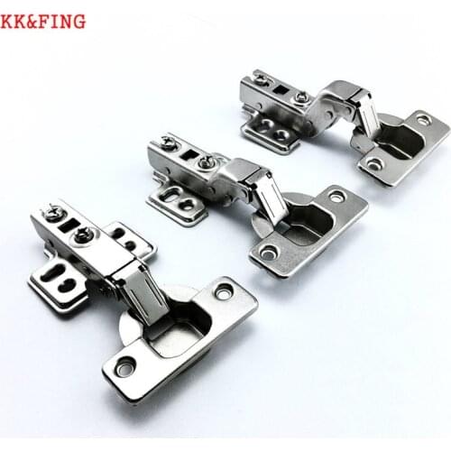 KK&FING Cabinet Door fixed Hydraulic Iron Hinges Kitchen Cupboard Wardrobe door Hinges For Furniture Hardware Full/Half/Embed