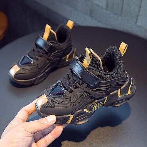 Boys Sneakers 2021 Spring Kids Girls Sport Shoes Fashion Hook&loop Children Casual Shoes Breathable Cotton Footwear