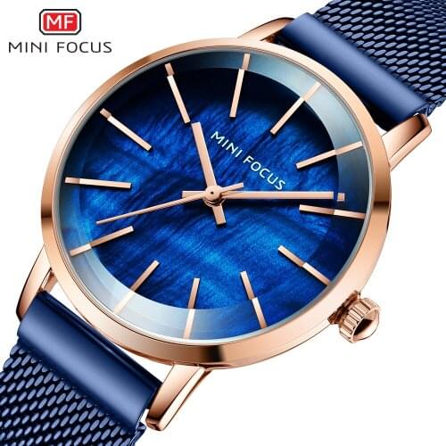MINIFOCUS Women Watch Top Luxury Brand Female Waterproof Fashion Lady watches Woman Mesh Belt Quartz Wristwatch Reloj Mujer
