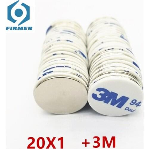 N35 Strong Disc NdFeB Magnet 25x2 30x2 30x3 30x5 20x10 25x5 3M double-sided tape Belt with 3M self - adhesive Neodymium Magnets