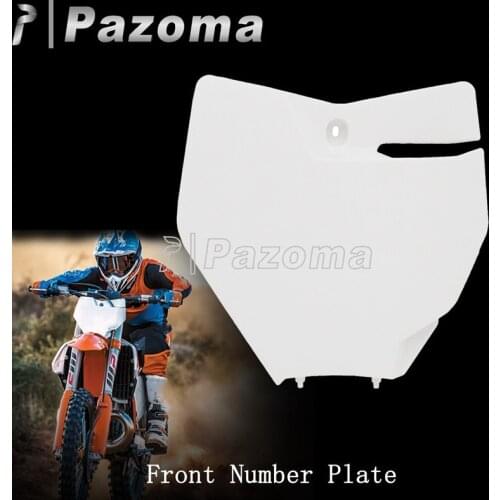 Dirt Pit Front Number Plate White Motorcycle Plastic Racing Plate For SX SX XC-W XC EXC-F XCF Dirt Bike Enduro Motocross 2016-17