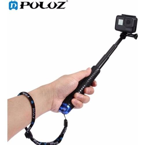 PULUZ For Go Pro Accessories Handheld Extendable Pole Monopod &Screw for DJI Osmo Action/GoPro HERO6/5/5 4 Session/3+/3/2/Xiaoyi