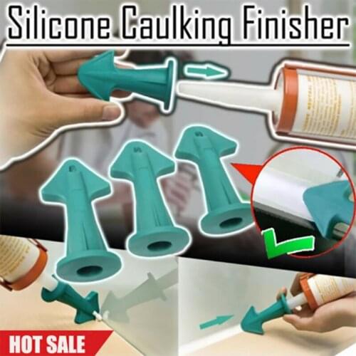 3 in 1 Silicone Caulking Finisher Tool Nozzle Spatulas Filler Spreader Tool nozzle plus scraper set