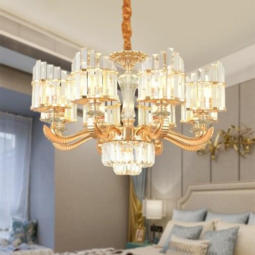 Modern Crystal Pendant Lamps European Luxury Pendant Lights Fixture 6/8/15 Lamp Crystal Hanging Lamp Hotel Home Indoor Lighting