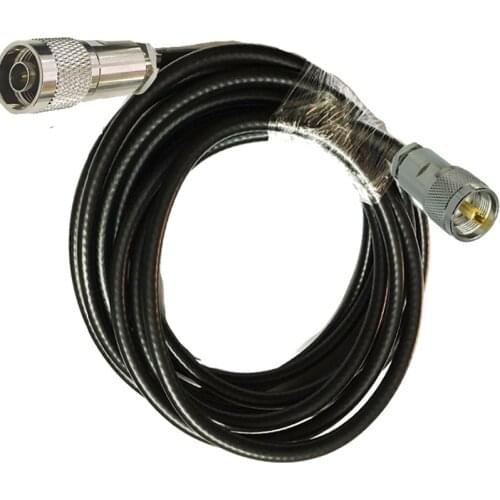 UHF PL259 Male to N Male Plug Clamp connector 5D-FB 50-5 RF Coax Coaxial Cable 50ohm 1/2/3/5/10/15/20m