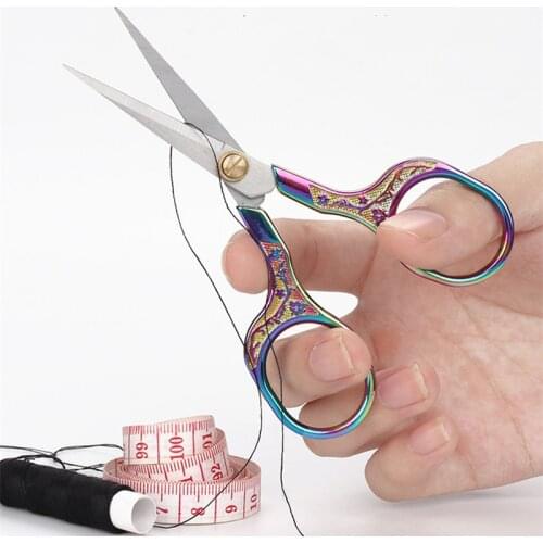 1pcs Retro Scissors Sewing Vintage cloth knife DIY Handmade attire fabric thread embroidery Tailor Scissors Tool Sewing Supplies