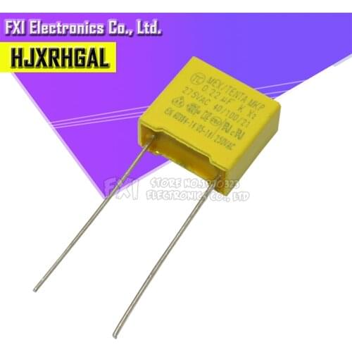 20pcs 275VAC capacitor X2 capacitor 220nF Pitch 275V 10mm X2 Polypropylene film capacitor 0.22uF New original