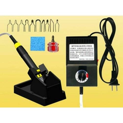 25W Multifunction Pyrography Machine Gourd Wood Burning Tool Art Craft Tool Kit+10pcs Pyrography iron Tips