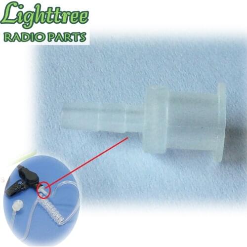 50X Clear Tube Connector For Acoustic Tube Earphone Of Walkie Talkie