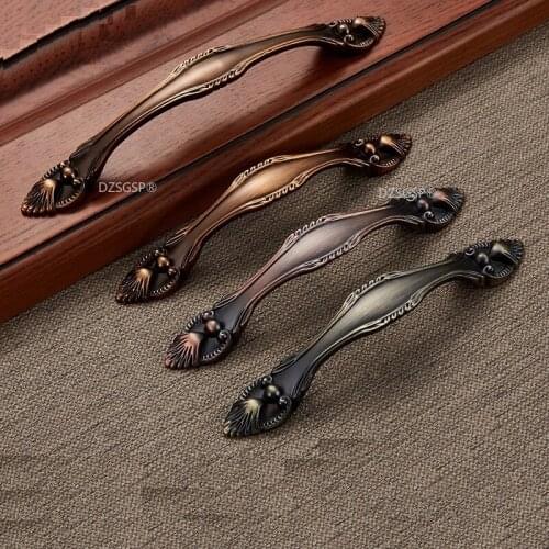 Bronze Zinc Alloy Threaded European Fashion Door Furniture Hardwares Cabinet Kitchen Pull Cupboard Drawer Handle