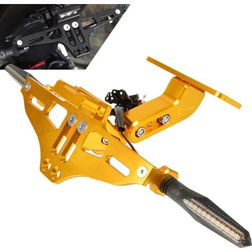 Motorcycle Rear License Plate Mount Holder with LED Light For Honda 600 CBF HORNET CB600F 2006 2007 2008 2009 2010 2011 2012