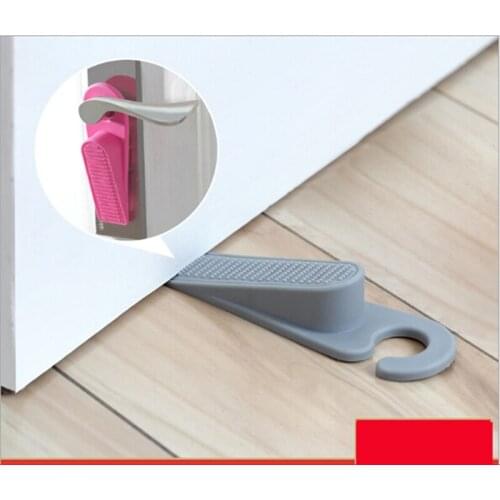Door Wedge Shaped TRP Door Stops Safety Door Stop Anti-skid Windproof Door Stop/Door Top Door Rear Retainer Anti-collision Stop