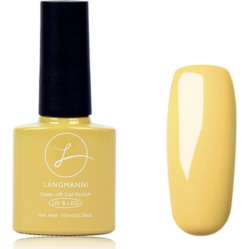 2019 Yellow Series Gel Finger Nail Gel Polish Nail Art Beauty Decoration Supplies Ornament UV Dry