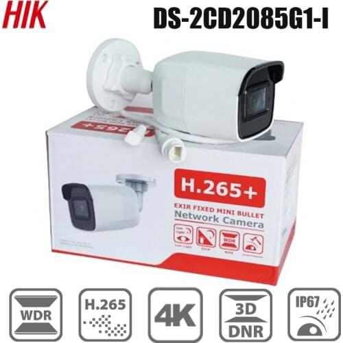 HIKVISION DS-2CD2085G1-I 8MP 4K IR 30m Powered-by-DarkFighter Fixed H.265+ Mini CCTV Security Bullet Network Camera